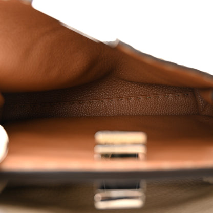 Fendi Cuoio Romano Selleria Medium Peekaboo Iconic Essentially Satchel Paglia Latte Mou 6 of 11