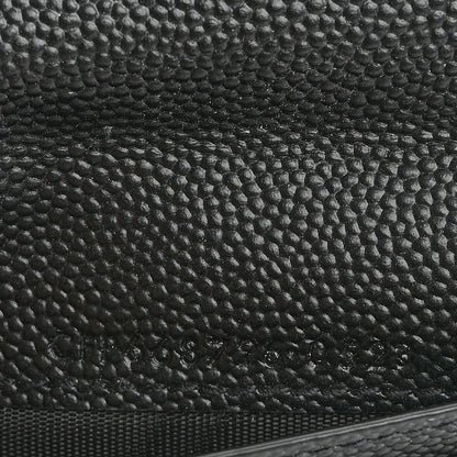 Saint Laurent Grain De Poudre Credit Card Wallet Black 7 of 9