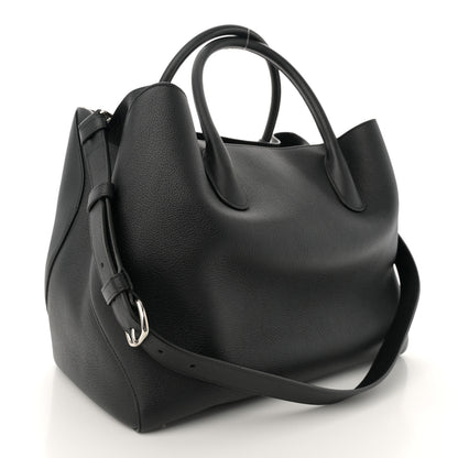 Christian Dior Supple Grained Calfskin Large Open Bar Tote Black 3 of 14