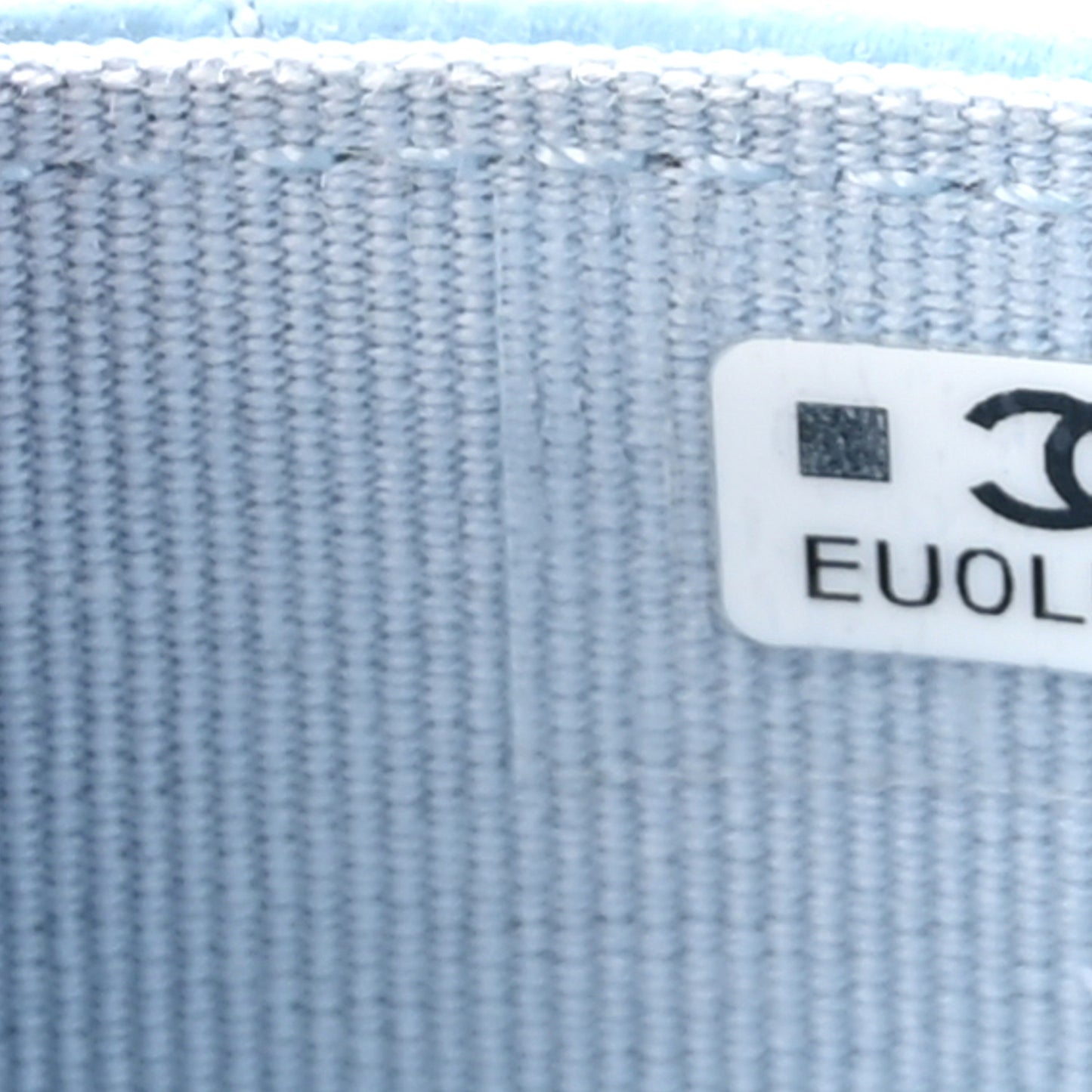 Caviar Quilted Flap Card Holder Wallet Light Blue