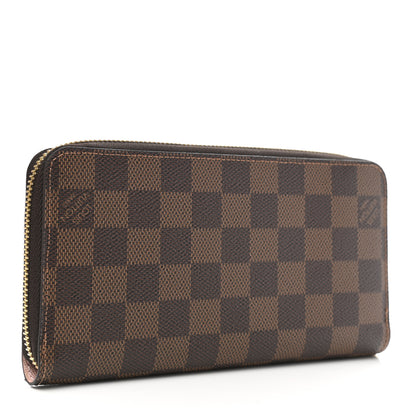Louis Vuitton Damier Ebene Zippy Wallet Rose Ballerine 3 of 7