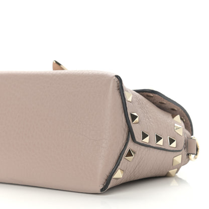 Valentino Garavani Pebbled Calfskin Mini Rockstud Crossbody Bag Poudre 10 of 10