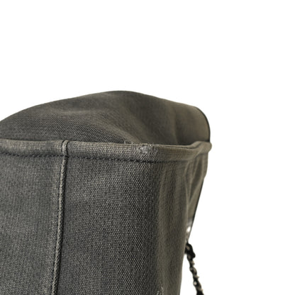 Chanel Canvas Small Deauville Tote Grey 10 of 10