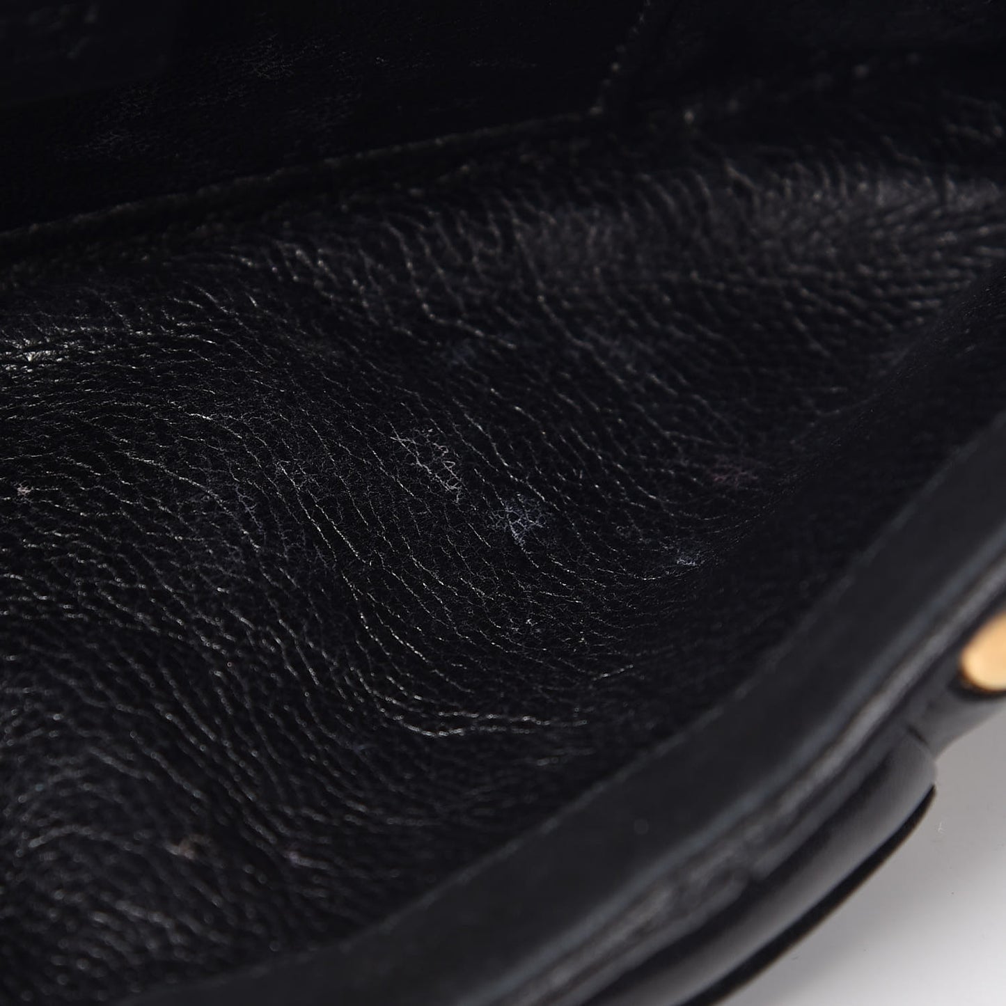 Suede Studded Horsebit Clutch Bag Black