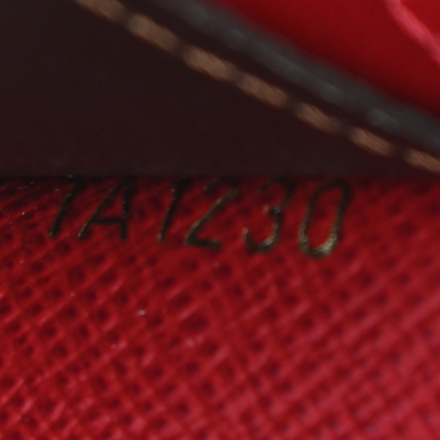 Louis Vuitton Damier Ebene Emilie Wallet Red 7 of 8