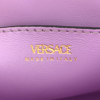 Versace Calfskin Small La Medusa Top Handle Handbag Optical White 6 of 12