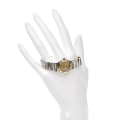 Omega Stainless Steel 18K Yellow Gold 22mm Constellation Quartz Watch Champagne 1262.10 2 of 5
