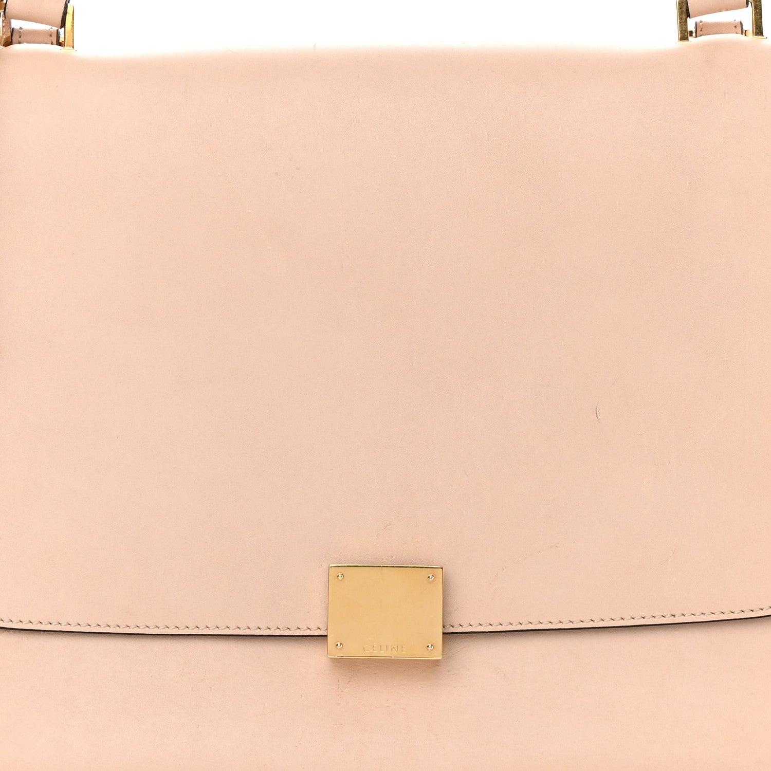 Celine Smooth Calfskin Suede Medium Trapeze Dune 6 of 19