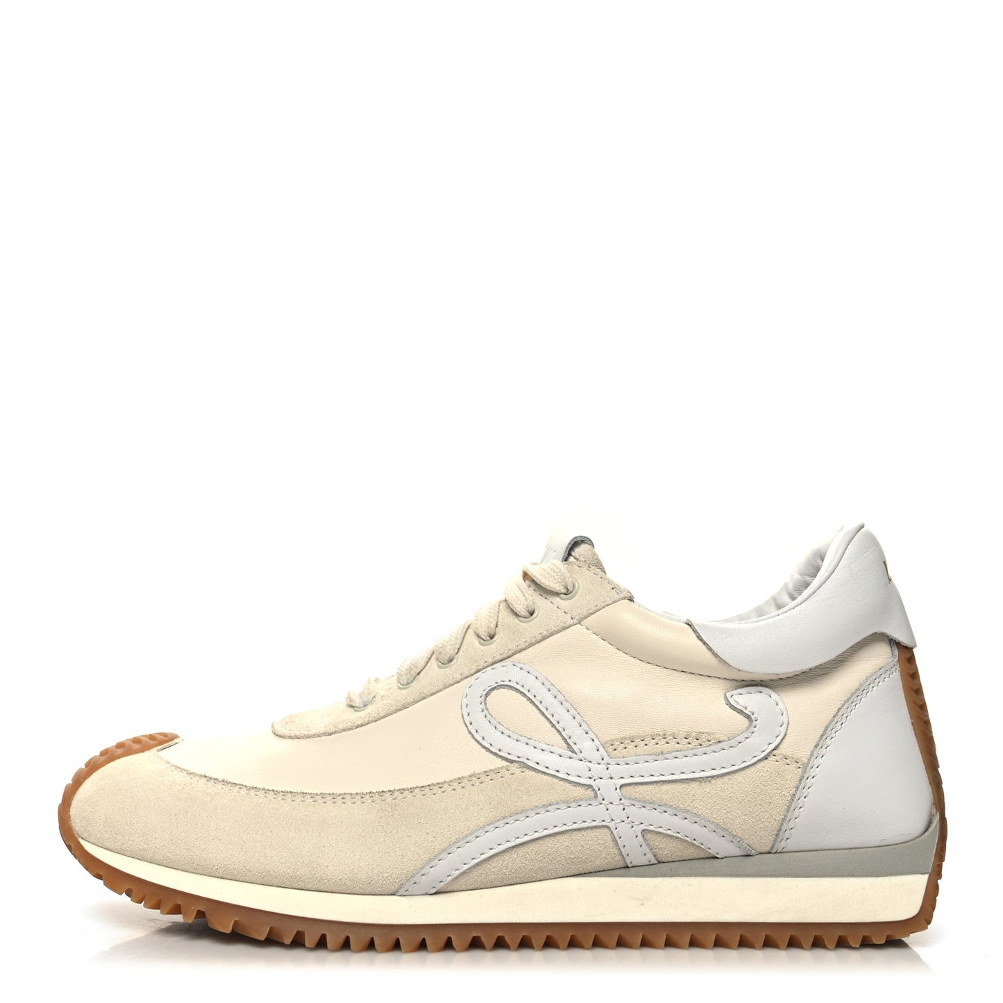 Fabric Suede Flow Retro Runner Sneakers 38 White