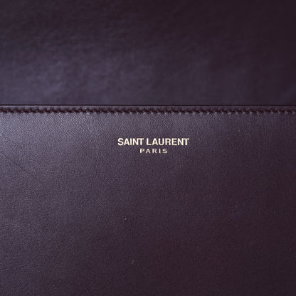 Saint Laurent Smooth Calfskin Medium Classic Monogram Universite Bag Amaranto 9 of 10