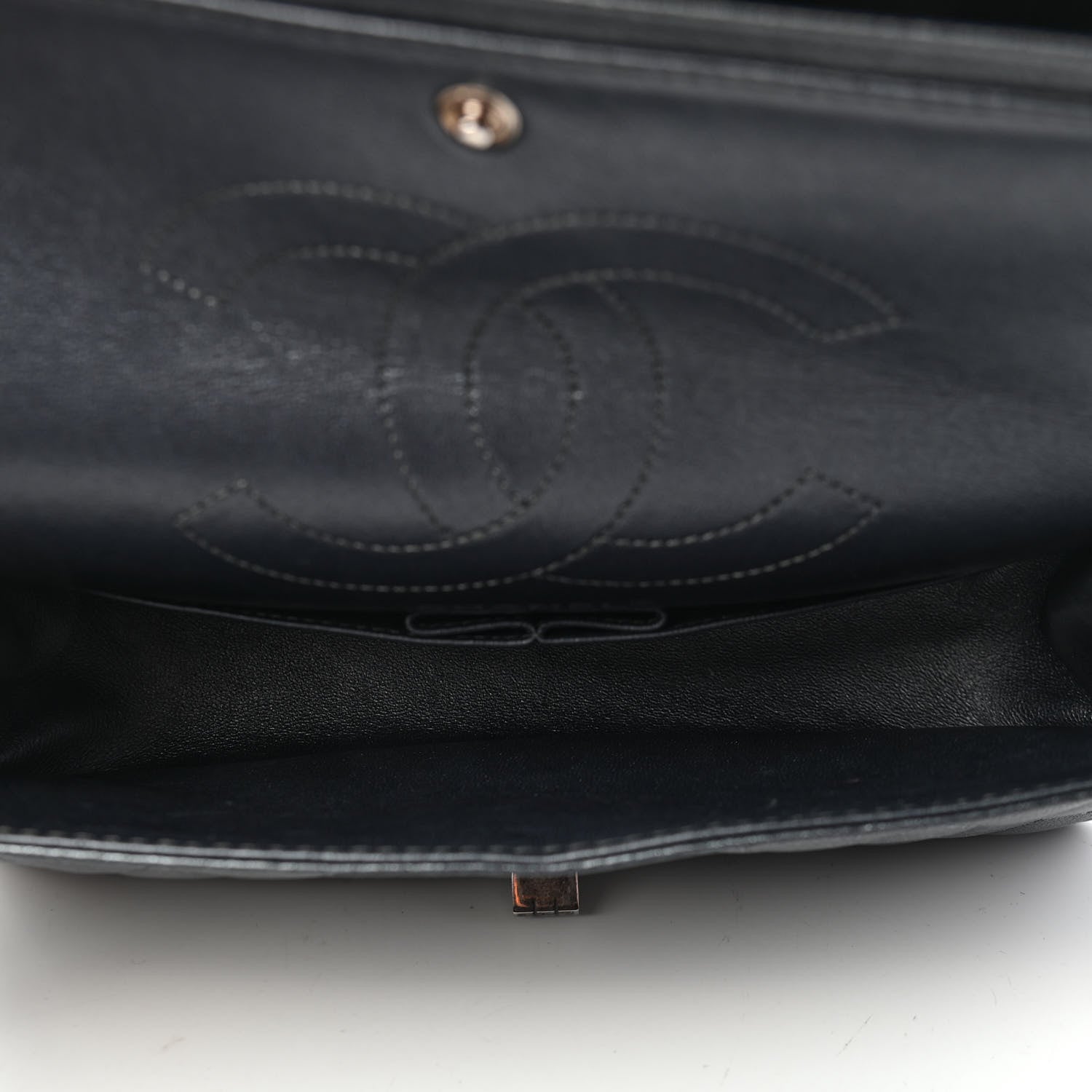 Chanel Metallic Sheepskin Quilted 2.55 Reissue 225 Flap Charcoal 8 of 15
