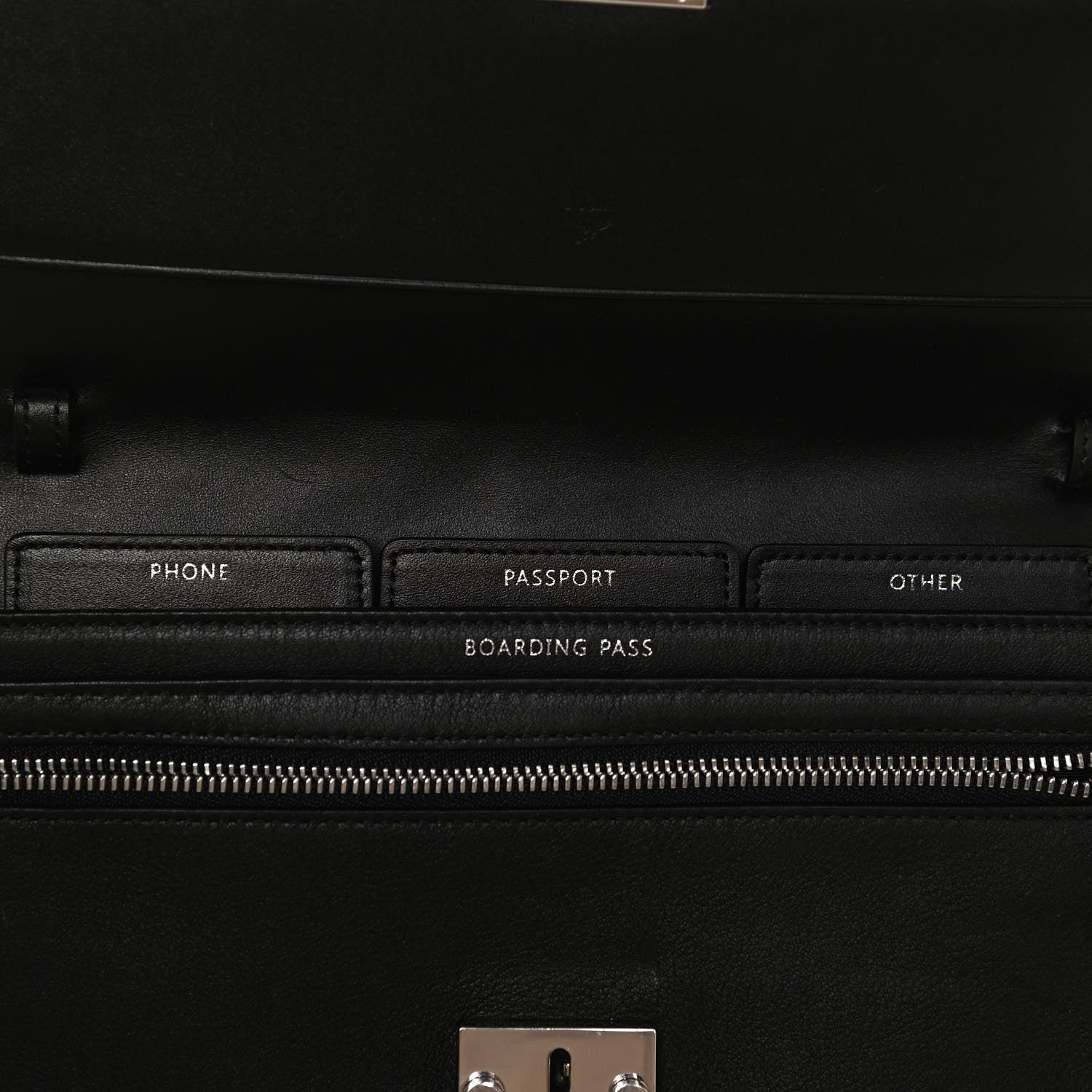 MCM Calfskin Crossbody Wallet Black 6 of 11