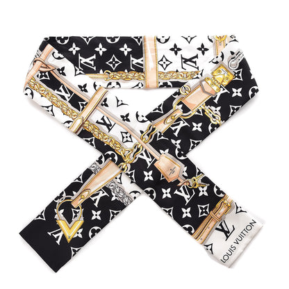Louis Vuitton Silk Monogram Confidential Bandeau Black 1 of 4
