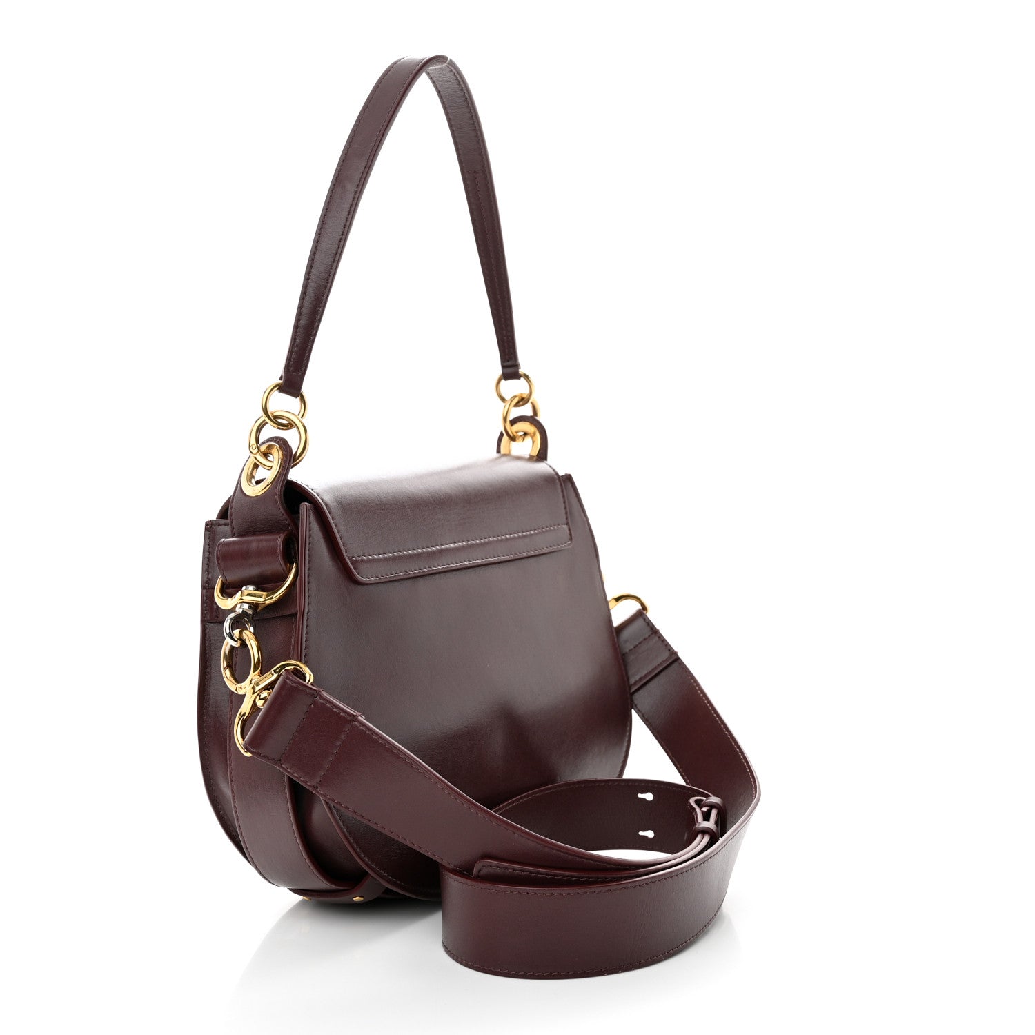 Chloe Calfskin Small Tess Bag Burnt Brown 3 of 9
