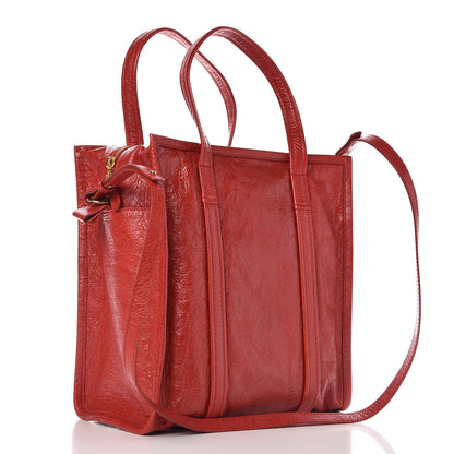 Balenciaga Agneau Small Bazar Shopper Tote Rouge Groseille 4 of 10