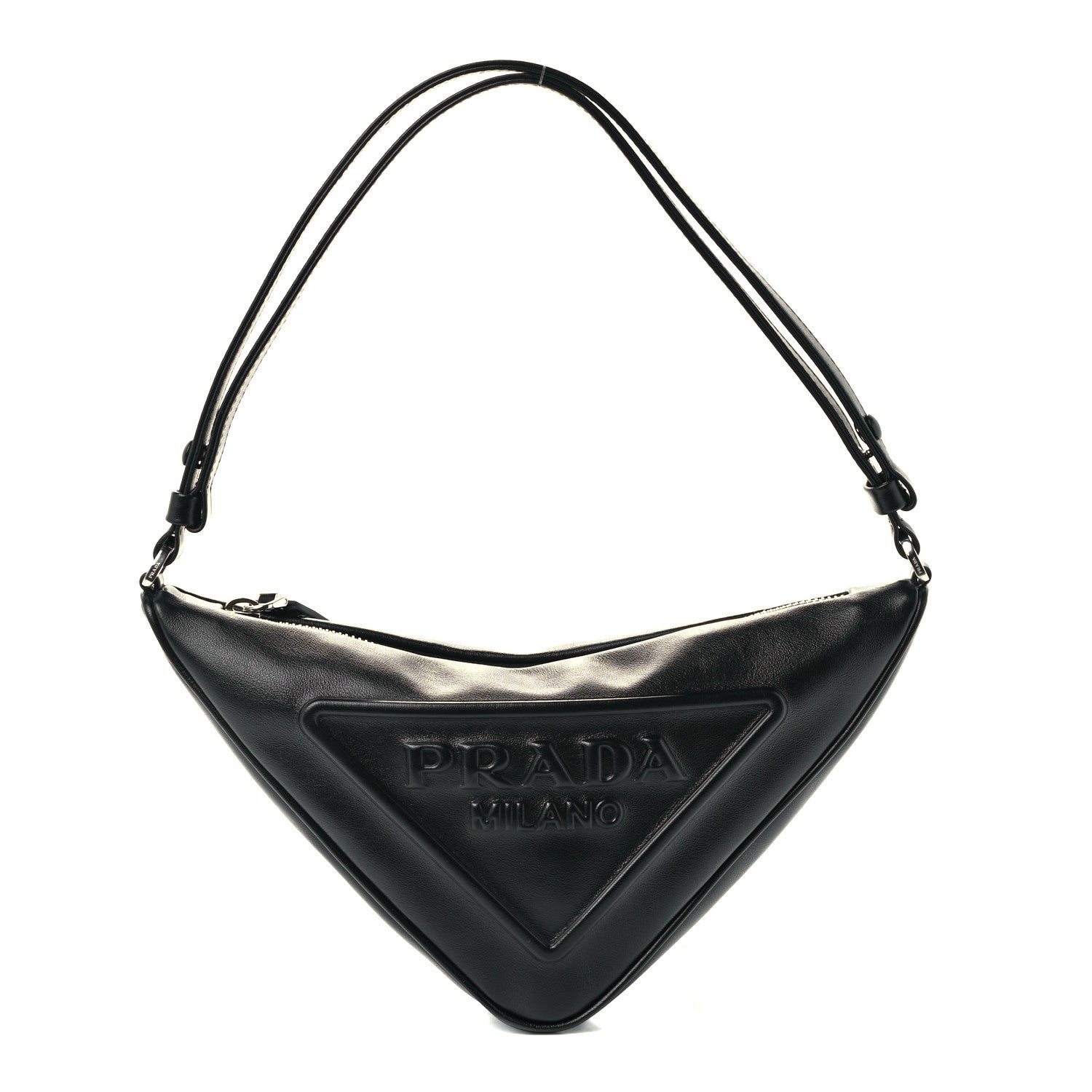 Prada Grace Lux Triangle Pouch Black 1 of 10