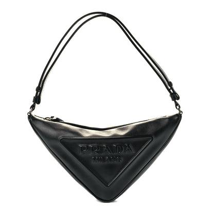 Prada Grace Lux Triangle Pouch Black 1 of 10