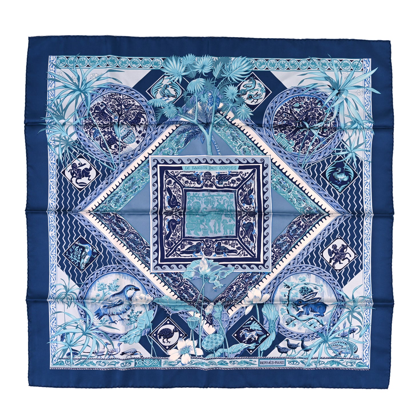 Silk Le Jardin Des Coptes Scarf 90
