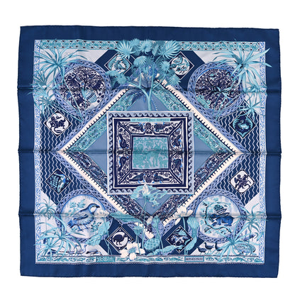 Hermes Silk Le Jardin Des Coptes Scarf 90 1 of 4