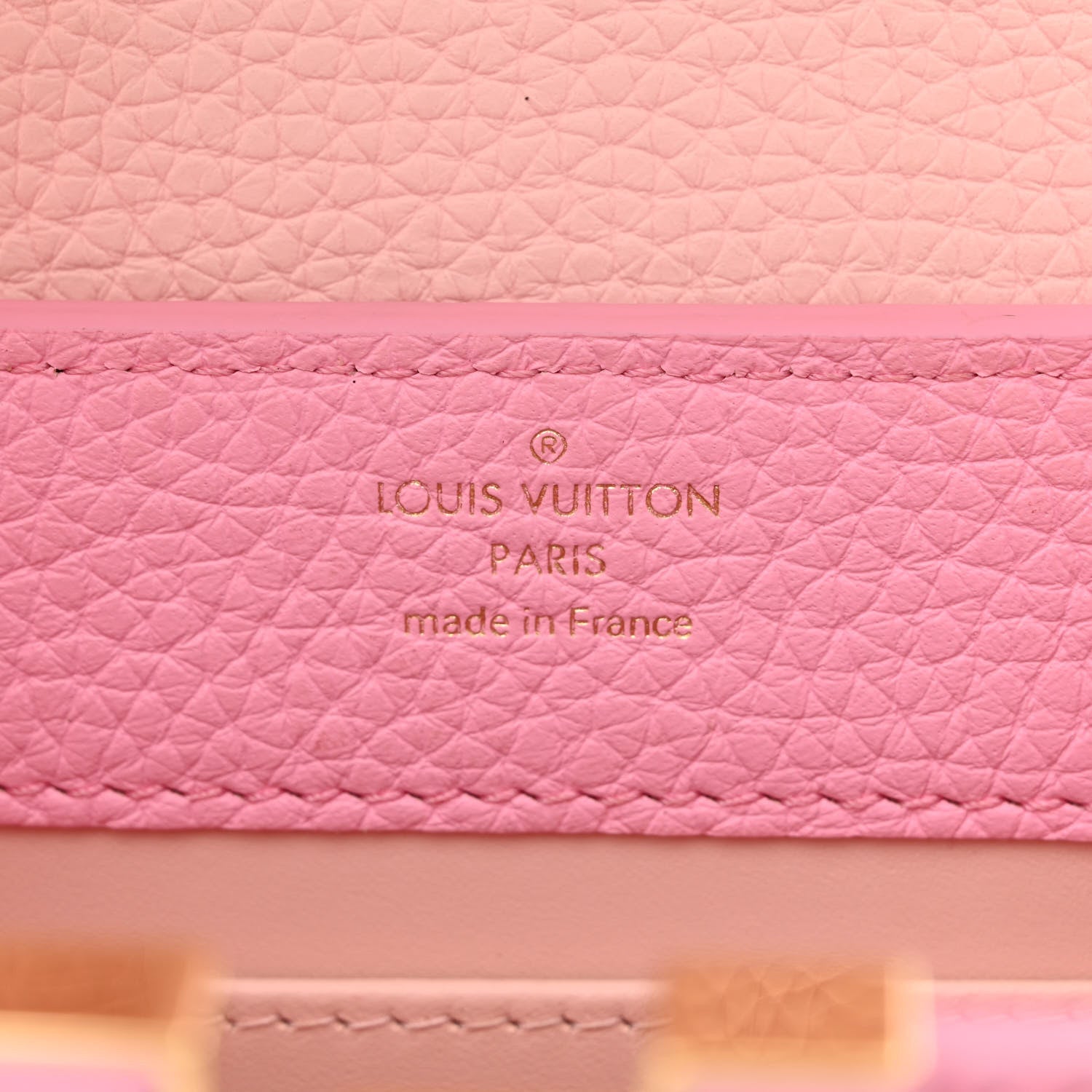 Louis Vuitton Taurillon Flower Chain Capucines Mini Candy Pink 7 of 11