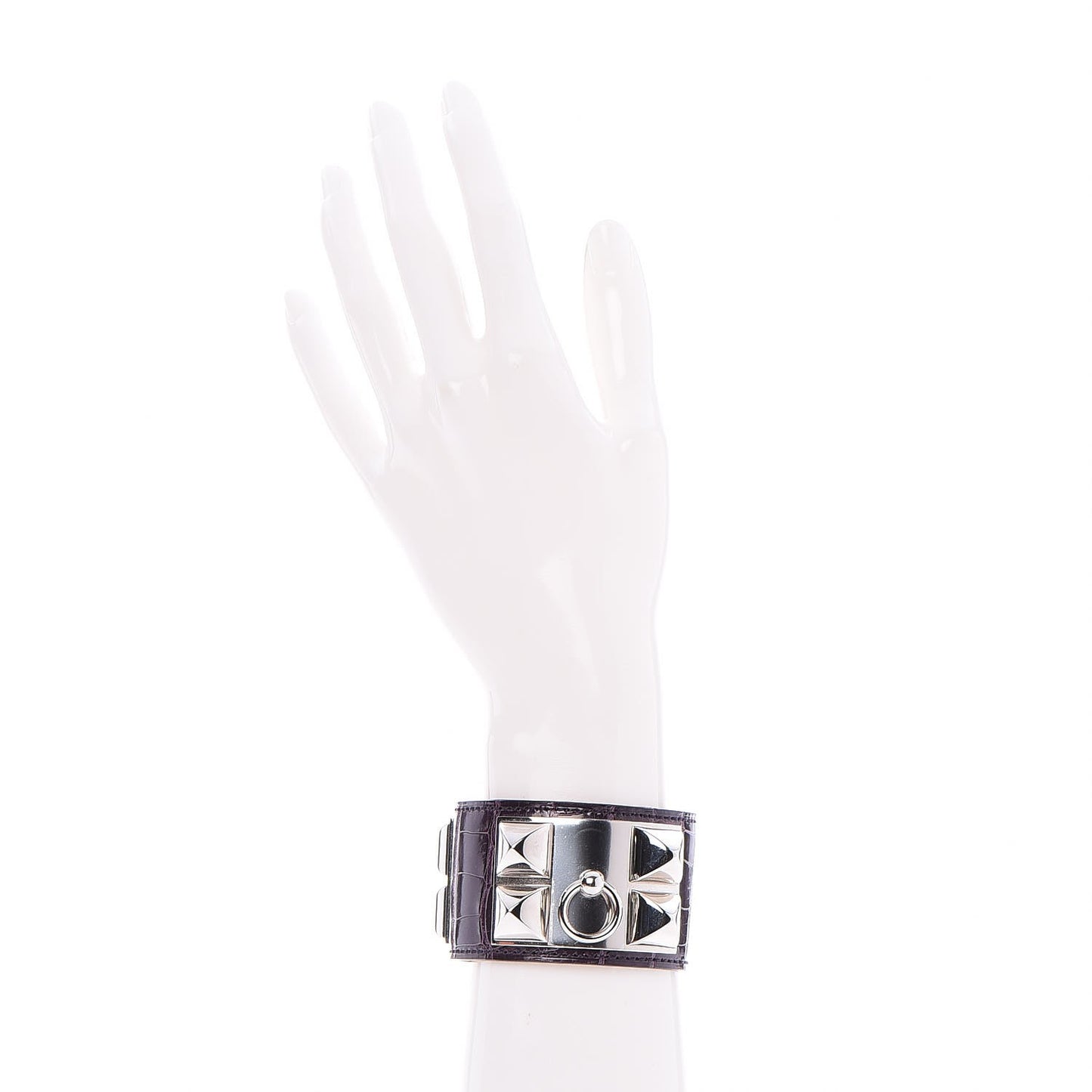 Shiny Alligator Collier De Chien CDC Bracelet S Amethyst