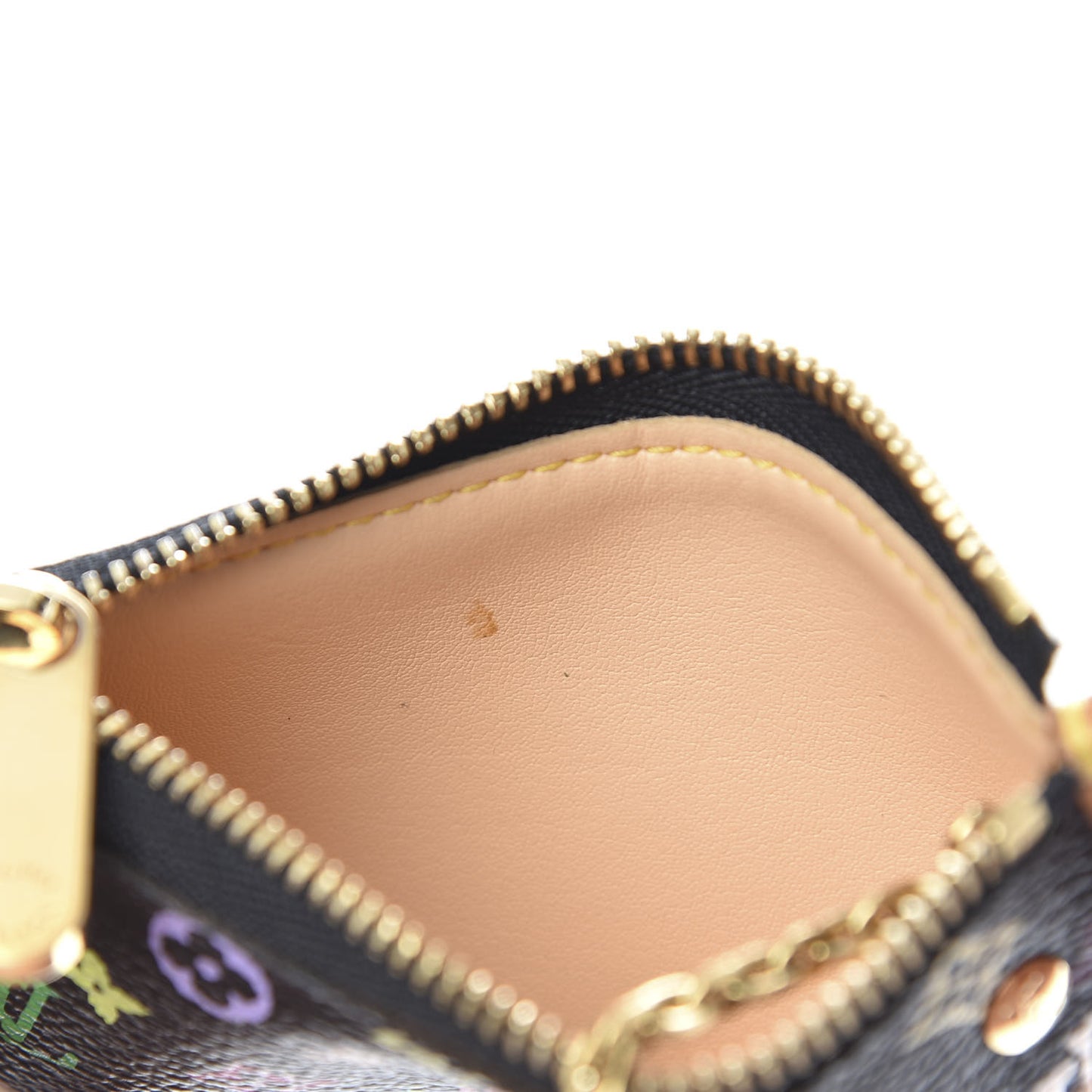Monogram Multicolor Key Pouch Black