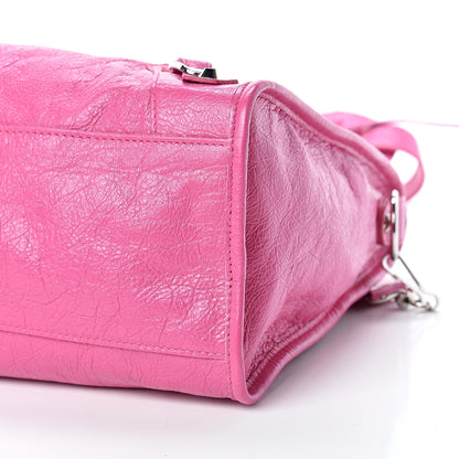 Balenciaga Agneau Classic Silver Hardware City Rose Flamingo 9 of 11