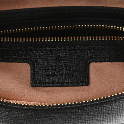 Gucci Textured Calfskin Small Horsebit 1955 Shoulder Bag Black 6 of 11