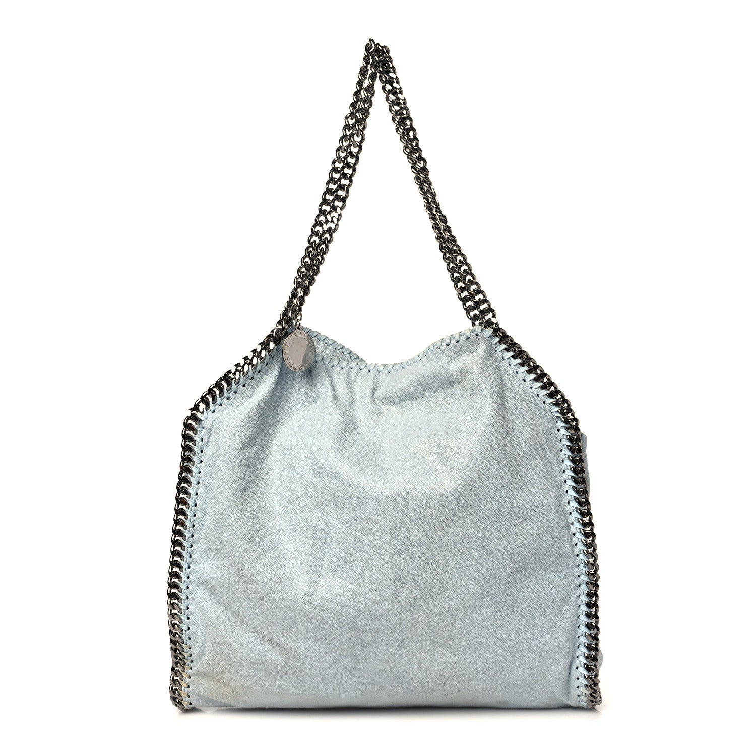 Stella McCartney Shaggy Deer Falabella Fold Over Tote Light Blue 1 of 10