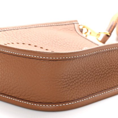 Hermes Taurillon Clemence Evelyne TPM Gold 10 of 10