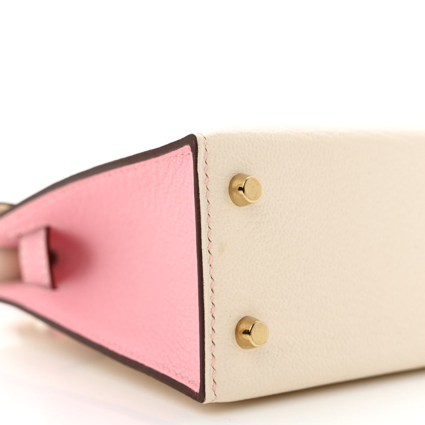 Chevre Mysore Horseshoe Mini Kelly Sellier 20 Nata Rose Sakura