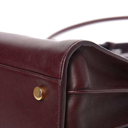 Saint Laurent Calfskin Small Sac De Jour Amarena 16 of 19