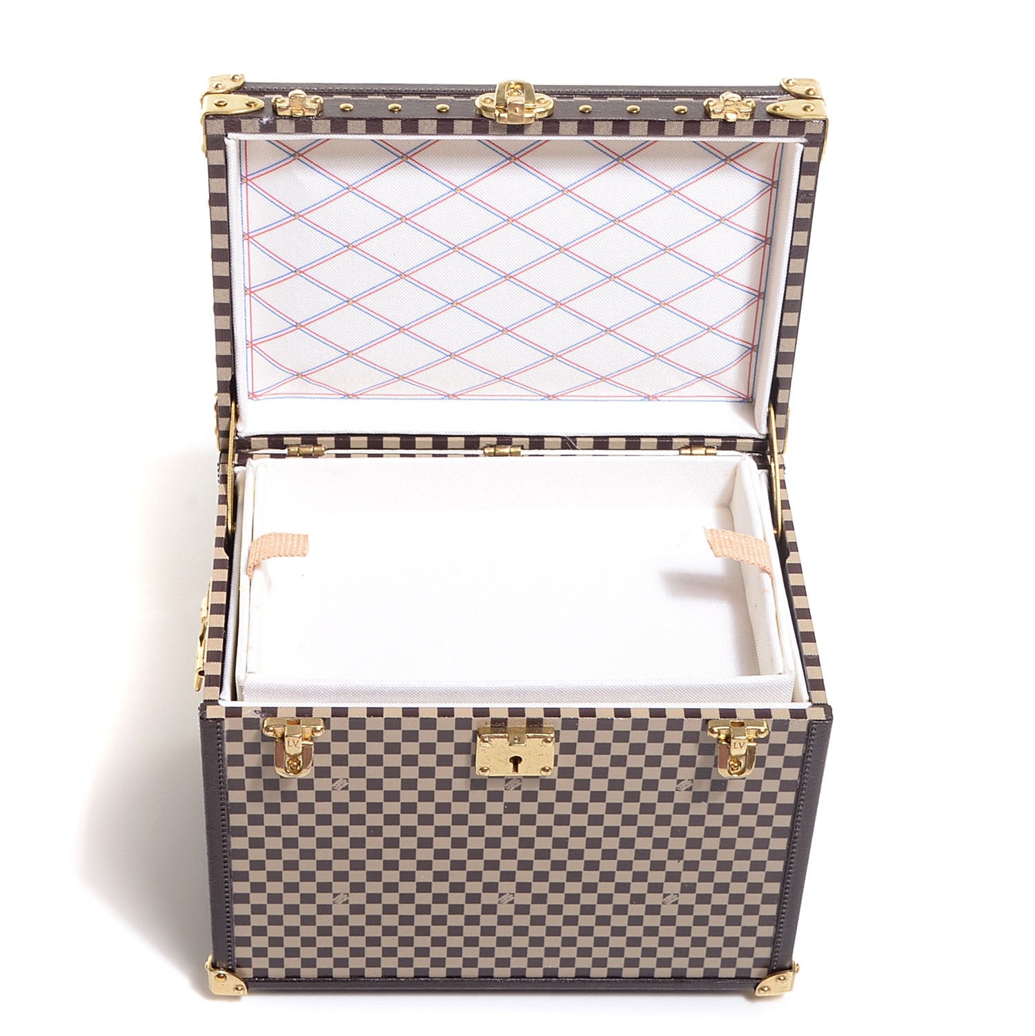Louis Vuitton Damier 1895 Ladies Hat Trunk Mini Malle Chapeaux Jewelry Box 6 of 7