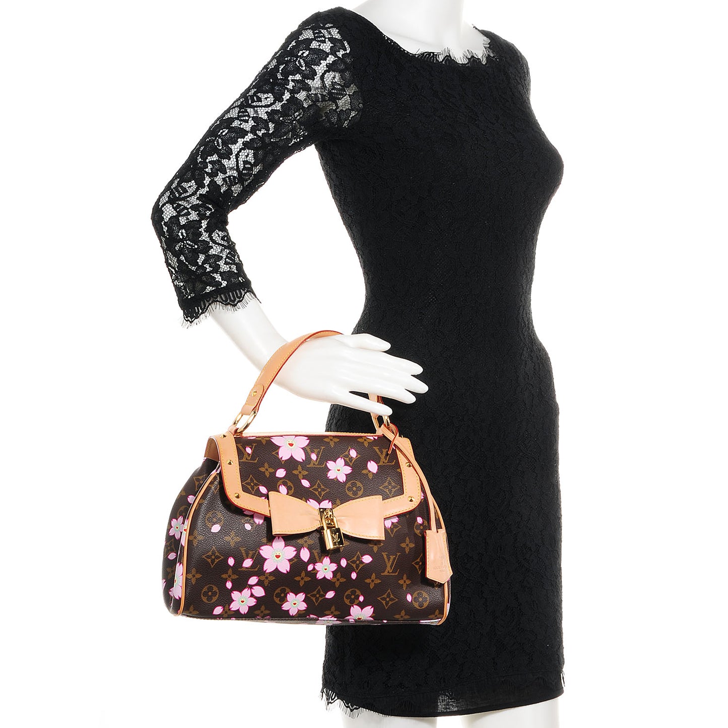Monogram Cherry Blossom Sac Retro Bag Brown
