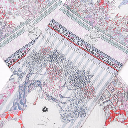 Louis Vuitton Silk Vuittonite Bandeau Blush 2 of 3
