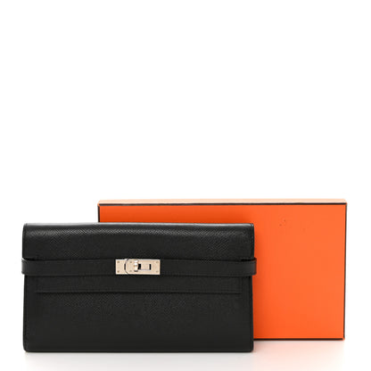 Hermes Epsom Kelly Longue Wallet Black 9 of 9