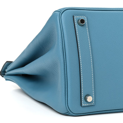 Hermes Togo HAC Birkin 40 Blue Jean 10 of 12