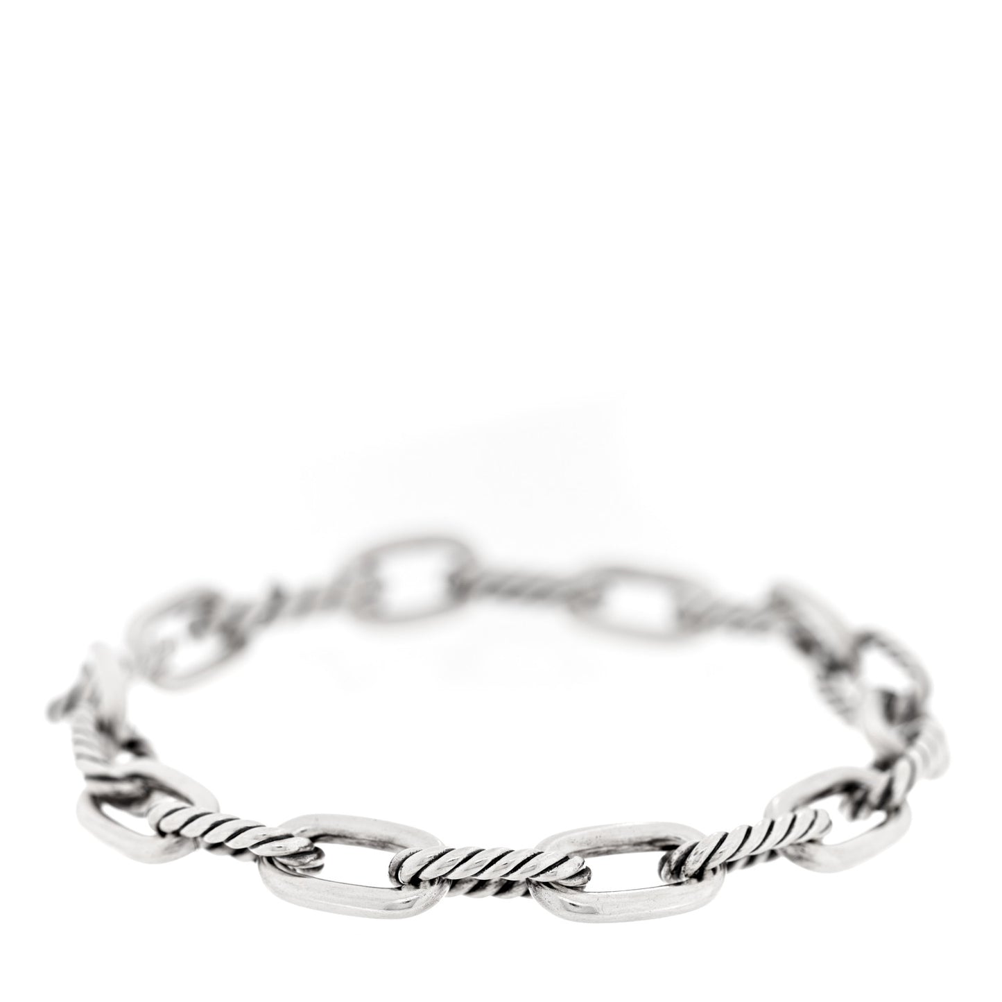 Sterling Silver 8.5mm DY Madison Link Chain Bracelet