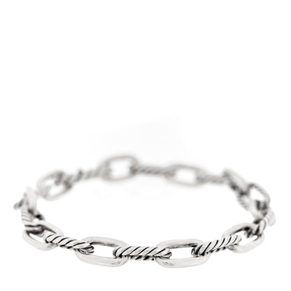 David Yurman Sterling Silver 8.5mm DY Madison Link Chain Bracelet 1 of 3