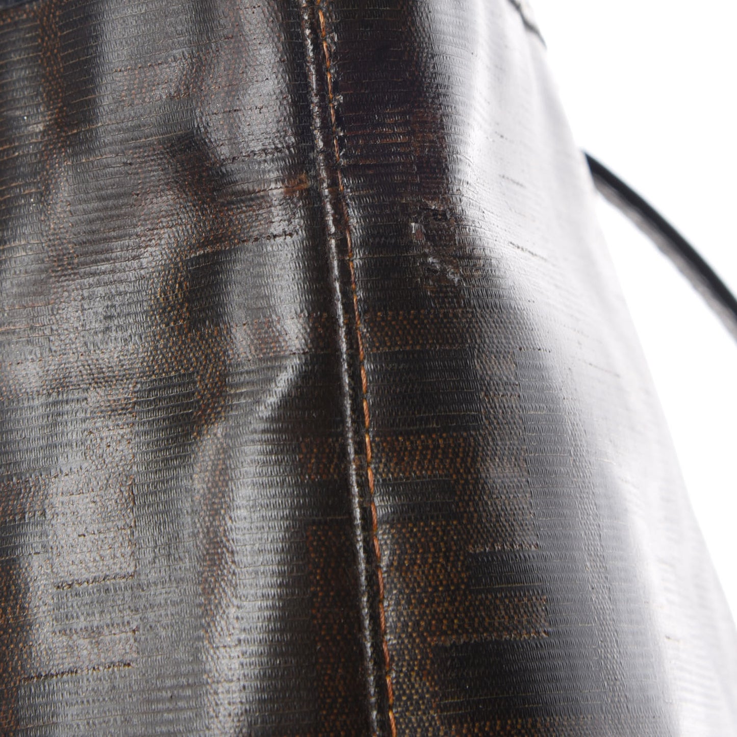 Zucca Spalmati Matrioska Small Roll Tote Tobacco Black