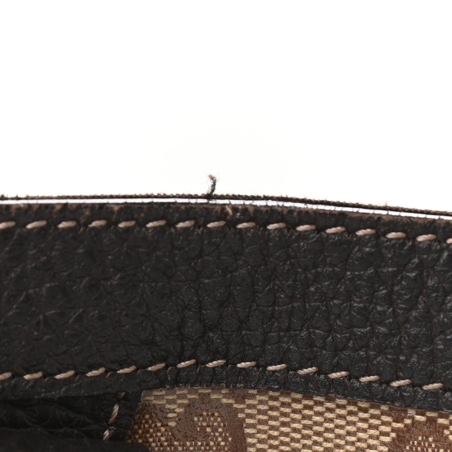 Crystal Monogram Medium Abbey Convertible Tote Dark Brown