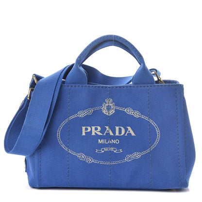Prada Canapa Small Logo Tote Cobalto 1 of 9