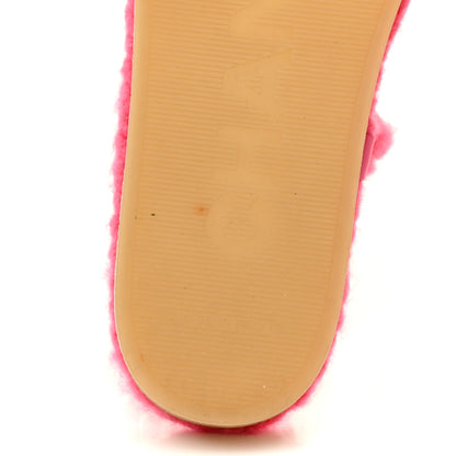 Chanel Cord Lambskin Quilted Logo Sandals 40 Pink 8 of 12