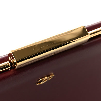 Chanel Lambskin Large Clutch Burgundy 8 of 9