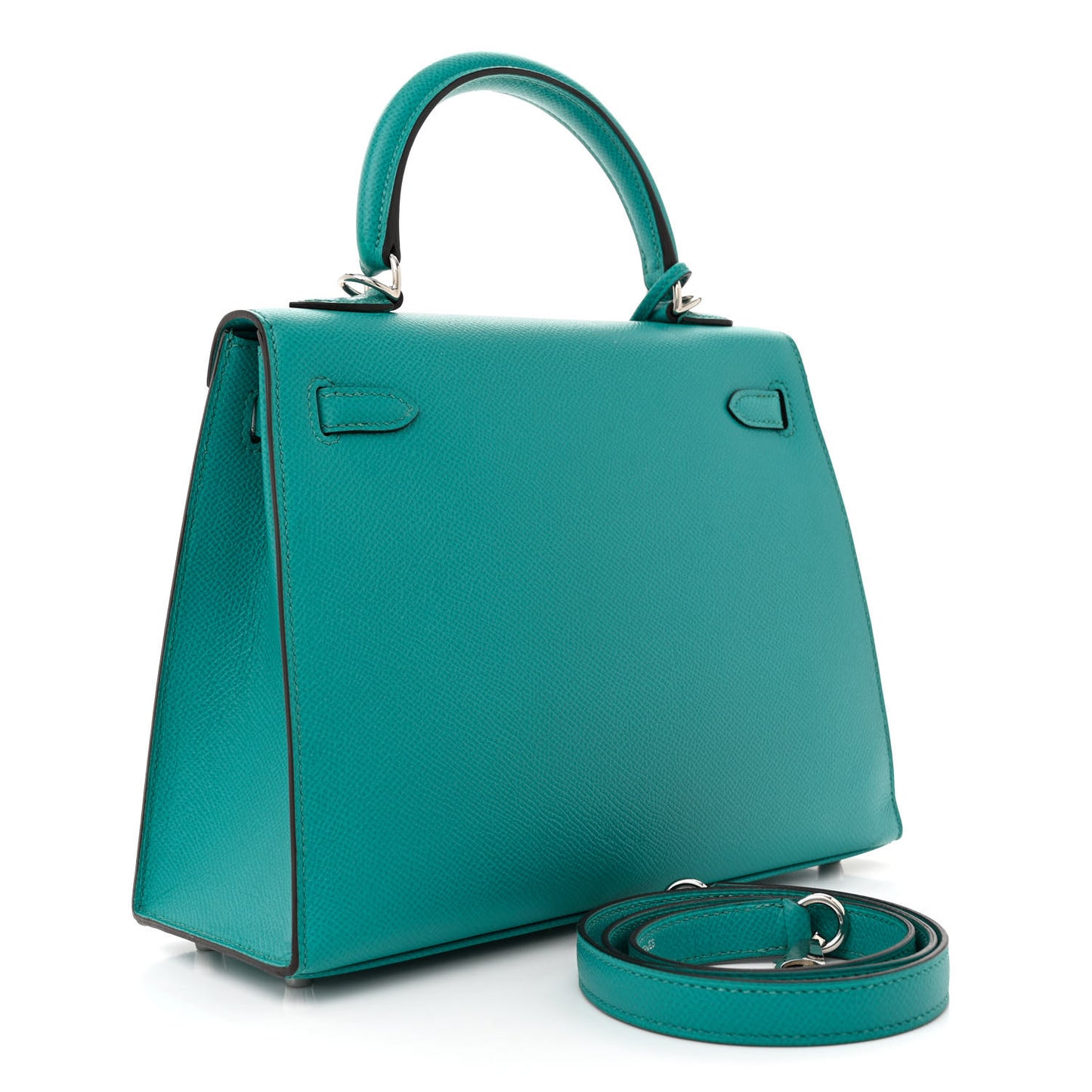 Epsom Kelly Sellier 25 Bleu Paon