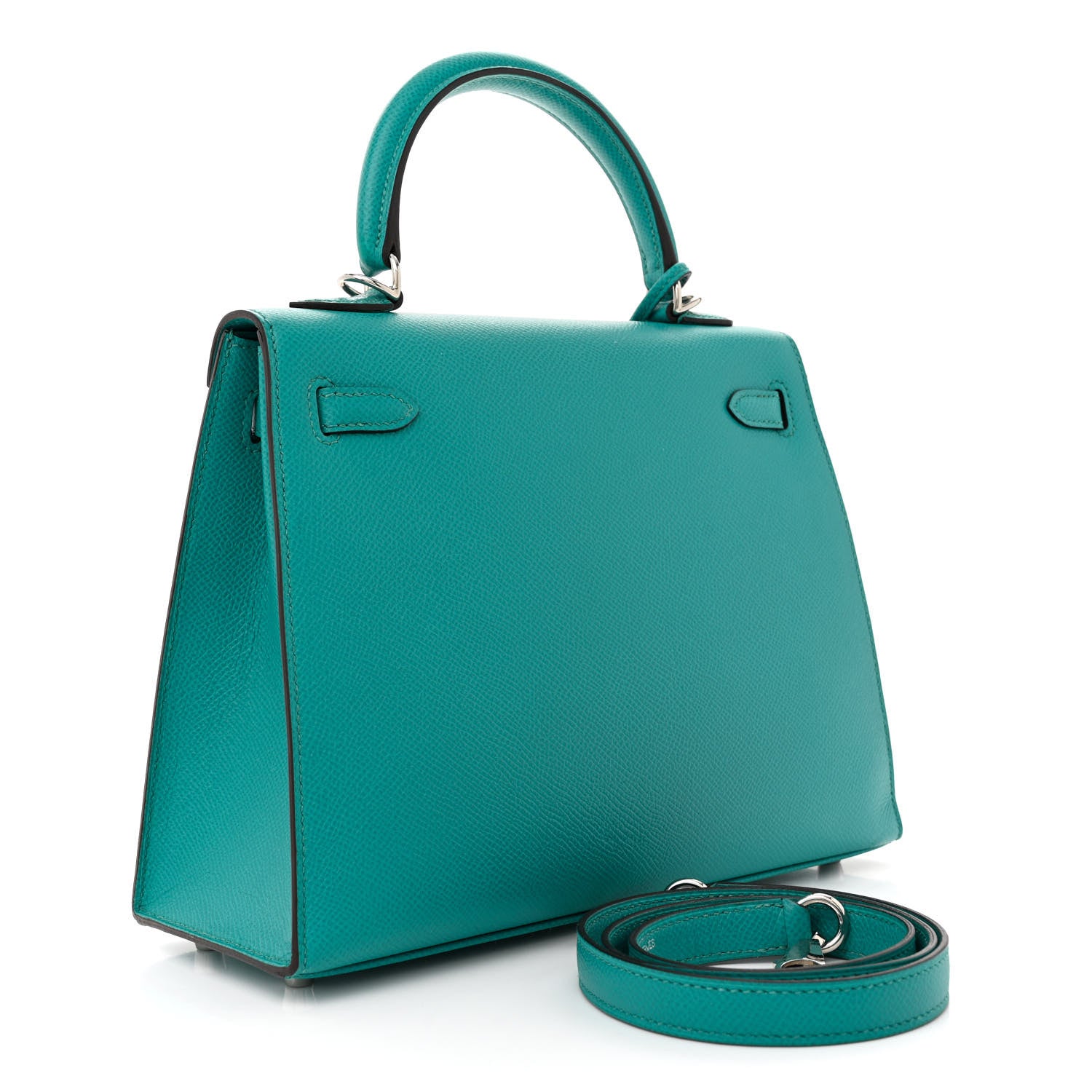 Hermes Epsom Kelly Sellier 25 Bleu Paon 3 of 10