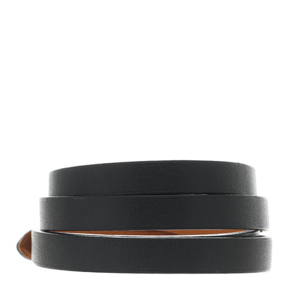 Hermes Chamonix Hapi 3MM Triple Tour Wrap Bracelet S Black 2 of 8