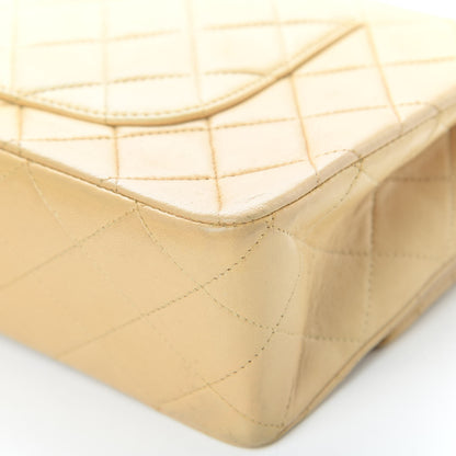 Chanel Lambskin Quilted Medium Double Flap Beige 11 of 17
