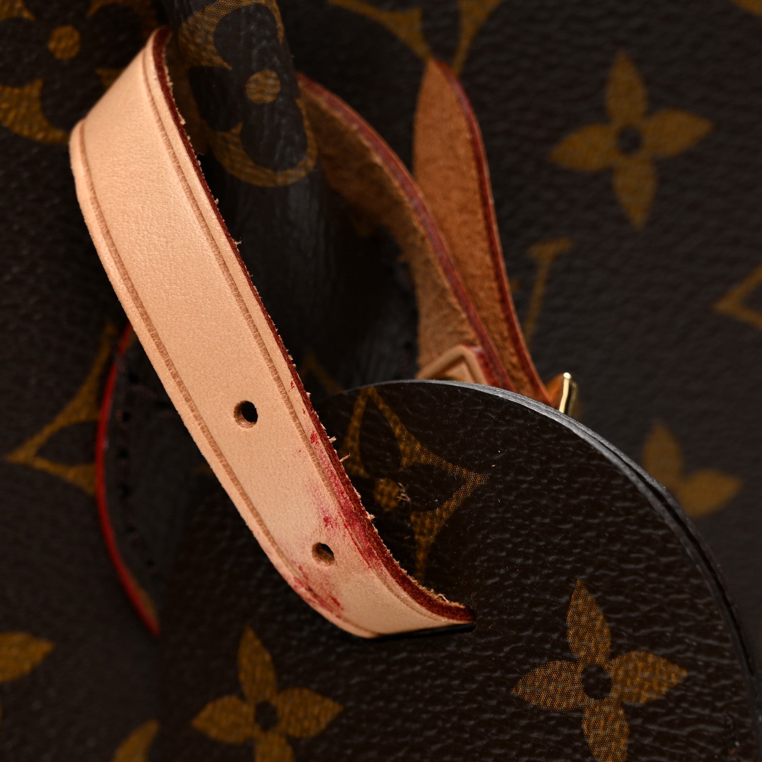 Louis Vuitton Monogram Calf Hair Spikes Iconoclasts Christian Louboutin Tote Red 11 of 16