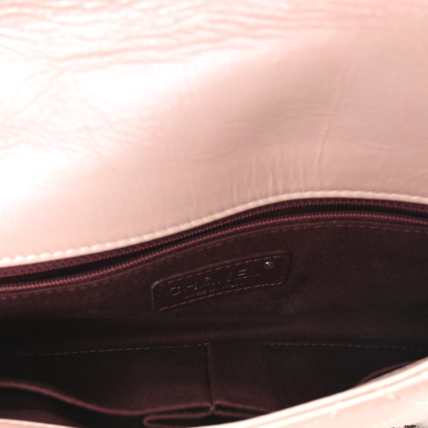 Chanel Glazed Calfskin Quilted Coco Pleats Flap Pink 5 of 10
